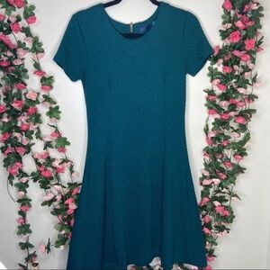 Ava Scoopneck Blue Teal Dress Womens Work Business Formal Small